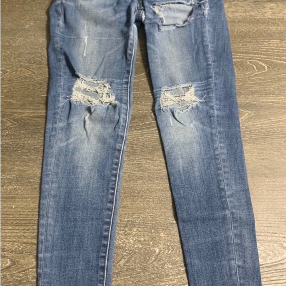 Distressed Blue Jeans for Women